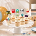thumbnail image 4 of Back to School Cake Toppers 12 Pack Classroom Theme Cupcake Picks for School Party Cake Dessert Decoration Supplies, 4 of 7