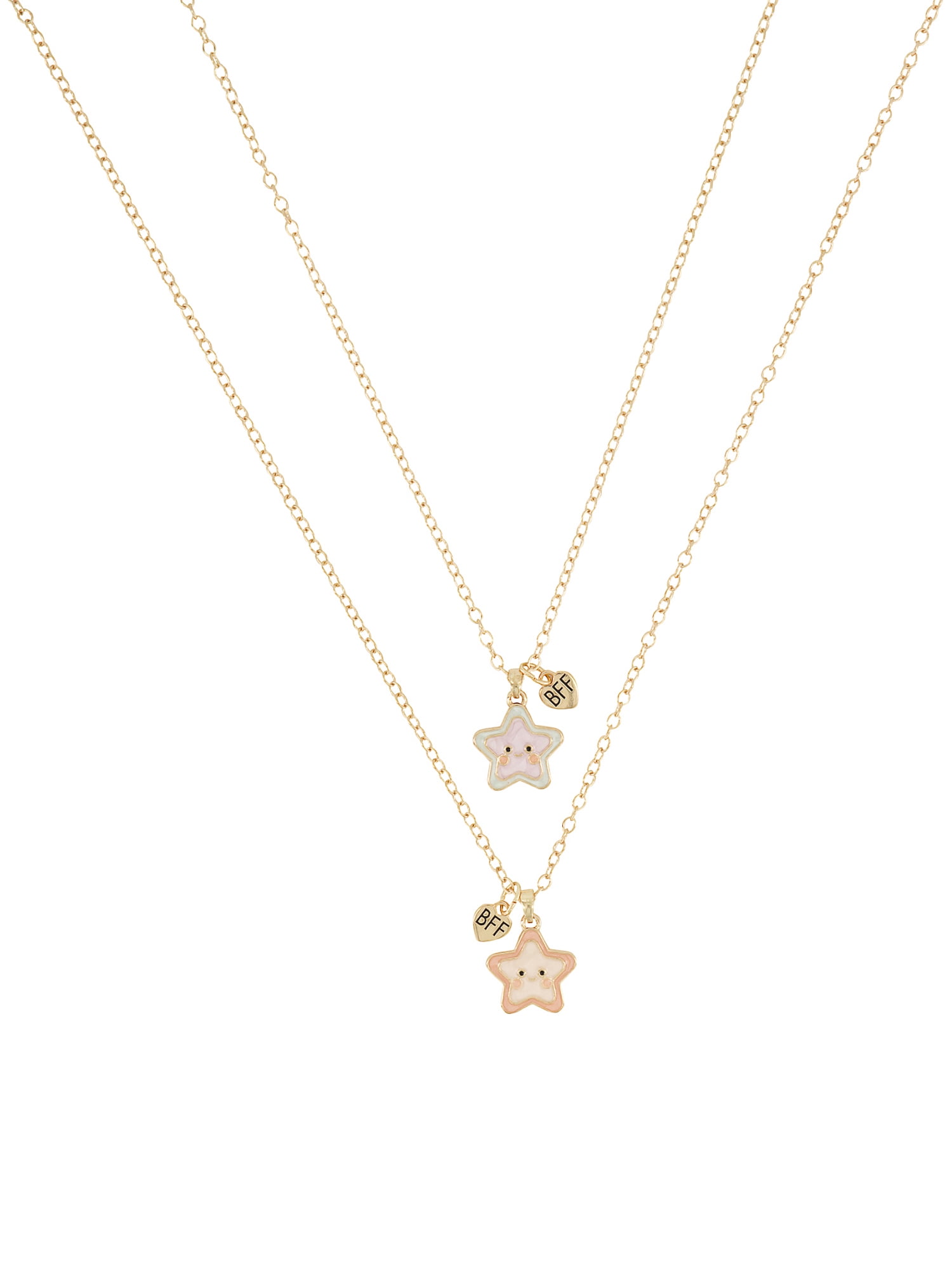 Claire's Best Friends Necklace Set - Stars, 2pcs