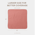thumbnail image 5 of Comfy Cubs Baby Muslin Blanket, Swaddle for Newborns, Large 40” x 40”, 6-Layer (Dusty Rose, Baby), 5 of 8