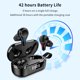 thumbnail image 5 of Inteprter 1 par de auriculares portátiles de 500 mAh HiFi compatibles con Bluetooth 5,0 en la oreja auriculares inalámbricos para ver vídeos y escuchar Cables de audio/vídeo Negro, 5 of 6
