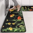 thumbnail image 2 of Kitchen Rugs Sets Of 2,Red Mushroom Star Black Pattern Anti Fatigue Kitchen Mat Rugs Non Slip Washable,Decorative Kitchen Floor Mats for Kitchen,Sink,Laundry,17"x47"+17"x47", 2 of 5