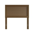 thumbnail image 3 of Castle Place Rattan Wooden Twin Headboard, Walnut Finish, Classic Style, 3 of 8