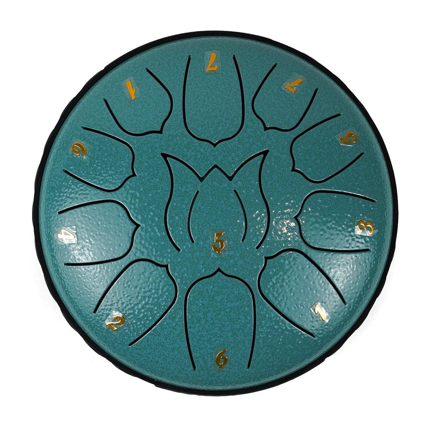 6-Inch Alloy Steel Tongue Drum with 11 Notes in C Key, Handpan Percussion Instrument for Meditation, Yoga, Music Therapy – Includes Mallets, Picks, Travel Bag & Music Book