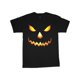thumbnail image 1 of Jack-o-Lantern Face Halloween Decal T-shirt Men's Tee Black, 1 of 5