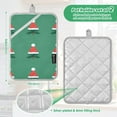 thumbnail image 6 of Yayeee Pot Holders Kitchen Heat Resistant with Pocket 7"x9.8" Cotton Oven Cooking Hot Pads, Christmas Trees, 6 of 7