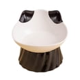 thumbnail image 3 of Porcelain Cat Food Bowls, Feeding Skid Water Bowls High Foot Snack Bowl Tilted Raised Cat Dish for Indoor Cats, Small Dogs Kitty Travel Black, 3 of 8