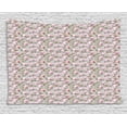 thumbnail image 1 of Magnolia Tapestry, Exotic Floral Tree Burst into Magnolias Watercolor Style Pattern, Wall Hanging for Bedroom Living Room Dorm Decor, 80W X 60L Inches, Grey Pale Pink and Brown, by Ambesonne, 1 of 2