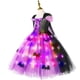 thumbnail image 5 of Disfraz de bruja con luz LED para niñas de Halloween, vestido con tutú de murciélago, disfraz de carnaval, fiesta, vestido de baile hecho a mano para niños pequeños, 5 of 5
