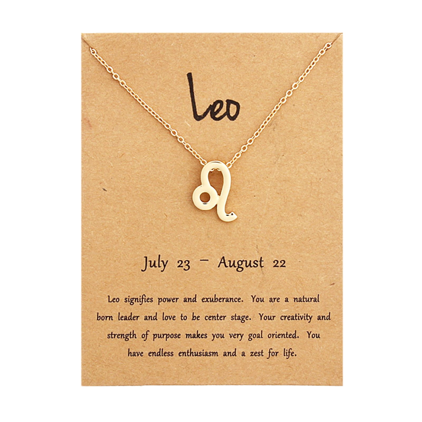 Zodiac Alloy Pendant Necklace Jewelry 