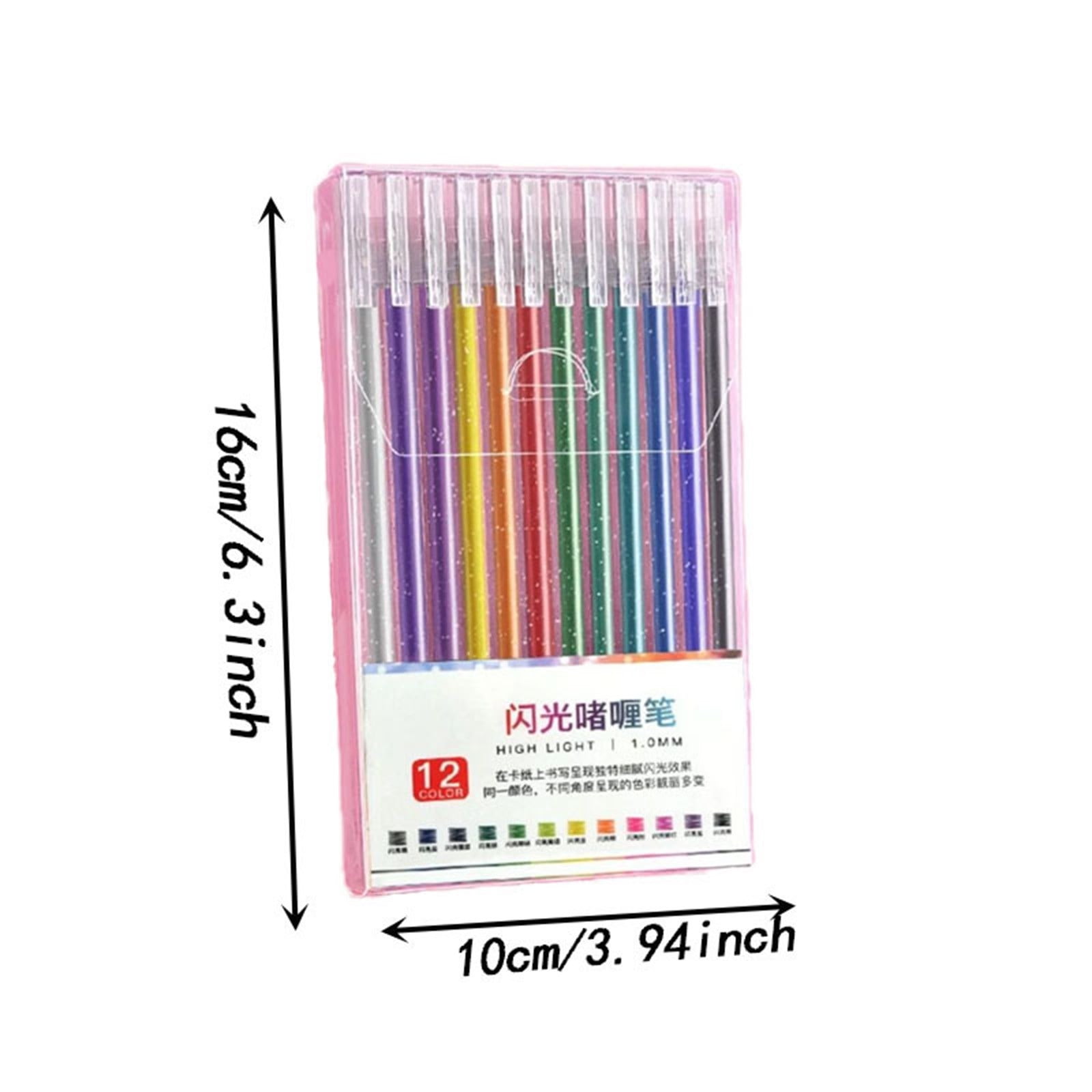 Iuhan Glitter Gel Pens 2026 Colors, Sparkling Glitter Art Gel Pens for Coloring Books, Fast Drying Gel Ink Pens for Drawing, Journaling, Note Taking, Study Office Art Supplies
