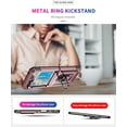 thumbnail image 4 of for Samsung Galaxy Z Flip 5 Case for Flip 5 Case,with Ring Stand, Militar Grade Protection Soft Shockproof Bumper Slim Phone Cover Case-Rose Gold, 4 of 12