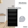 thumbnail image 4 of Mubson Librero con 4 Repisas. Estanteria para Recamara o Sala Mubson  Librero, 4 of 6