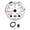 White/Silver, variant on Suodoka 85mm (3.37 in / 85 mm) GPS Speedometer Odometer 3 in 1 Voltmeter Fuel Level Gauge 120KM/H 7 Color Backlight for RV Boat Truck, White Dial Silver Bezel