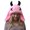 Light Pink, variant on Warm Stretchy Knitted Cap With Devil & Ears Unisex Design For Men Women Kids Winter Outfits