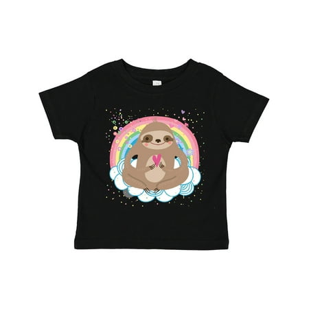 

Inktastic Sloth Yoga Rainbow Gift Toddler Toddler Girl T-Shirt