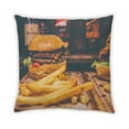 thumbnail image 2 of Ahgly Company Coussin Extérieur Hamburger, 18 Pouces par 18 Pouces, 2 of 6