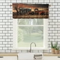 thumbnail image 3 of Old Vintage Farm Truck Window Curtain Valances Western Rustic Barn Antique Car Farmhouse Country Retro Rod Pocket Window Valance for Living Room Bathroom Bedroom Kitchen 54 by 18 in, 1 Panel, 3 of 6