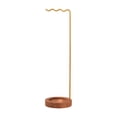thumbnail image 4 of Colaxi Wind Chime Stand Calligraphy Brush Pen Holder with Wood Base Metal Rack Support for Hanging Pendant Flower Pots Wedding Event gold, 4 of 8