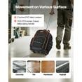 thumbnail image 4 of VEVOR Sac à Dos pour Outils Roulant 45 Poches Sac à Outils à Roulettes Robuste sur Roues, 4 of 9