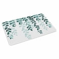 thumbnail image 2 of Teal Ombre Botanical Door Mat&nbsp;Indoor Outdoor Entrance, Non Slip Rug for Kitchen Bathroom Entryway Rug, Watercolor Pastoral Leaf Washable Doormat Floor Mat for Office Home Decor 20x31.5 Inch, 2 of 8