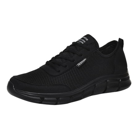 XDDST Mens Walking Shoes Slip On Men Sports Shoes Fashionable Summer New Pattern Mesh Breathable Lightweight Comfortable Casual Running Shoes
