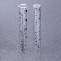 GOOHOCHY  2 Pcs Rain Gauge Outdoor Replacement Tube Outdoors Test Tubes