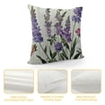 thumbnail image 4 of YINGXI Purple Lavender Flowers Pillowcases Floral Vector Illustration Art Painting Pillow Case Decorative Throw Pillow Cover for Home Sofa Office 22x22in, 4 of 5