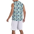 thumbnail image 2 of Naloa Penguins Whales Basketball Jersey Reversible Men's Mesh Athletic Sports Shirts Training Practice S-4XLMedium, 2 of 6
