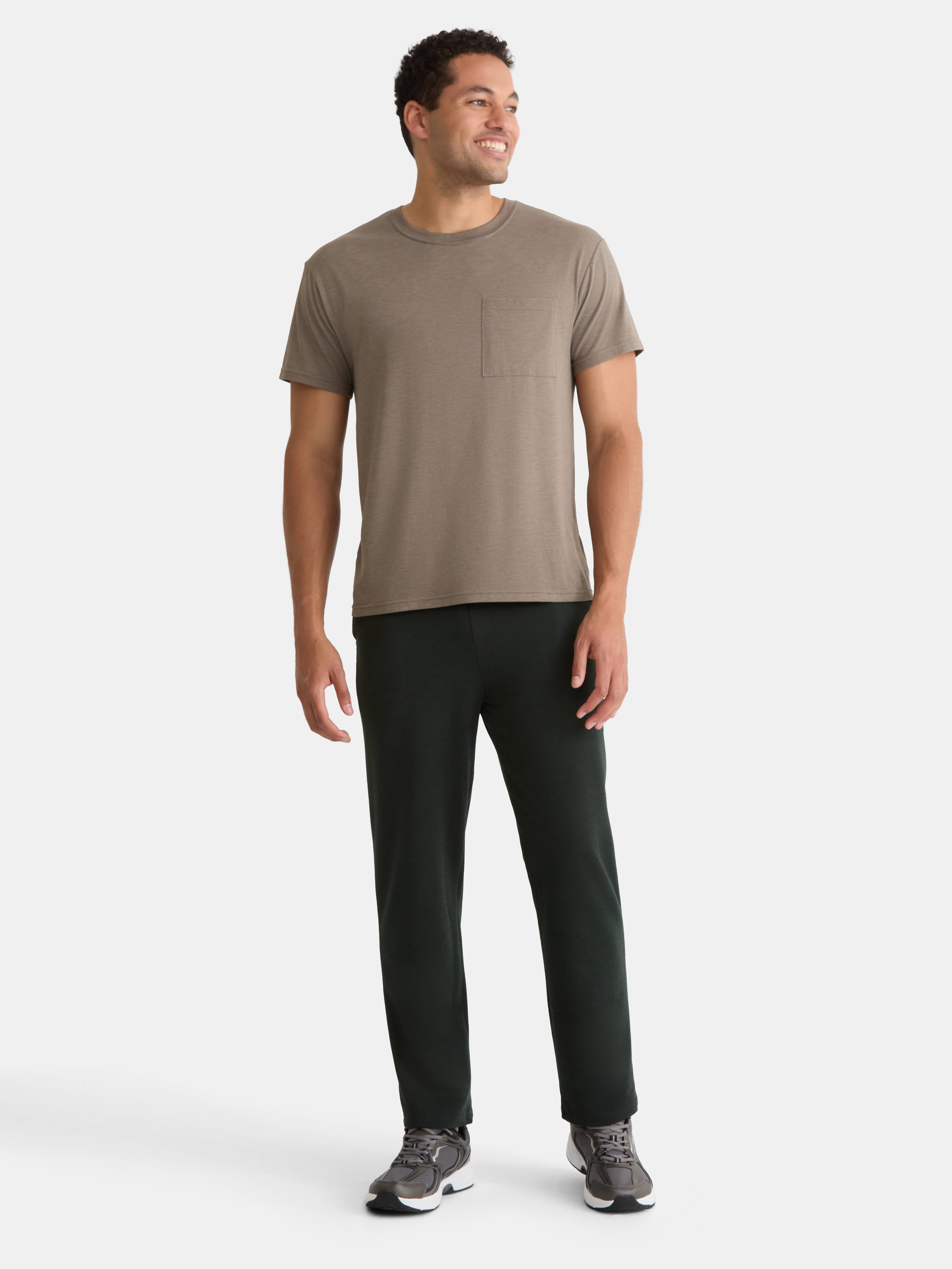 Athletic Works Men's and Big Men's French Terry Relaxed Sweatpants, Sizes XS-4XLT