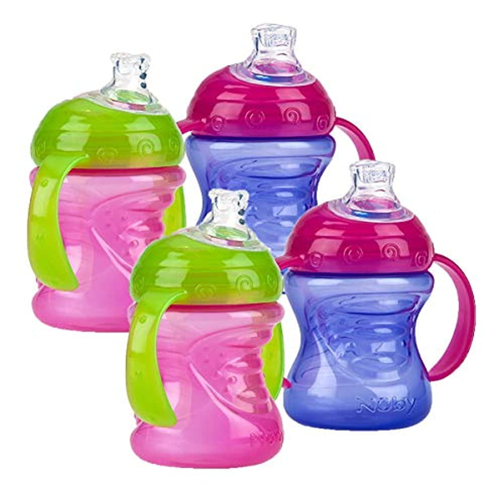 Nuby No-Spill Sippy Cup With Handles - Asst, 8 oz - The Online Drugstore ©
