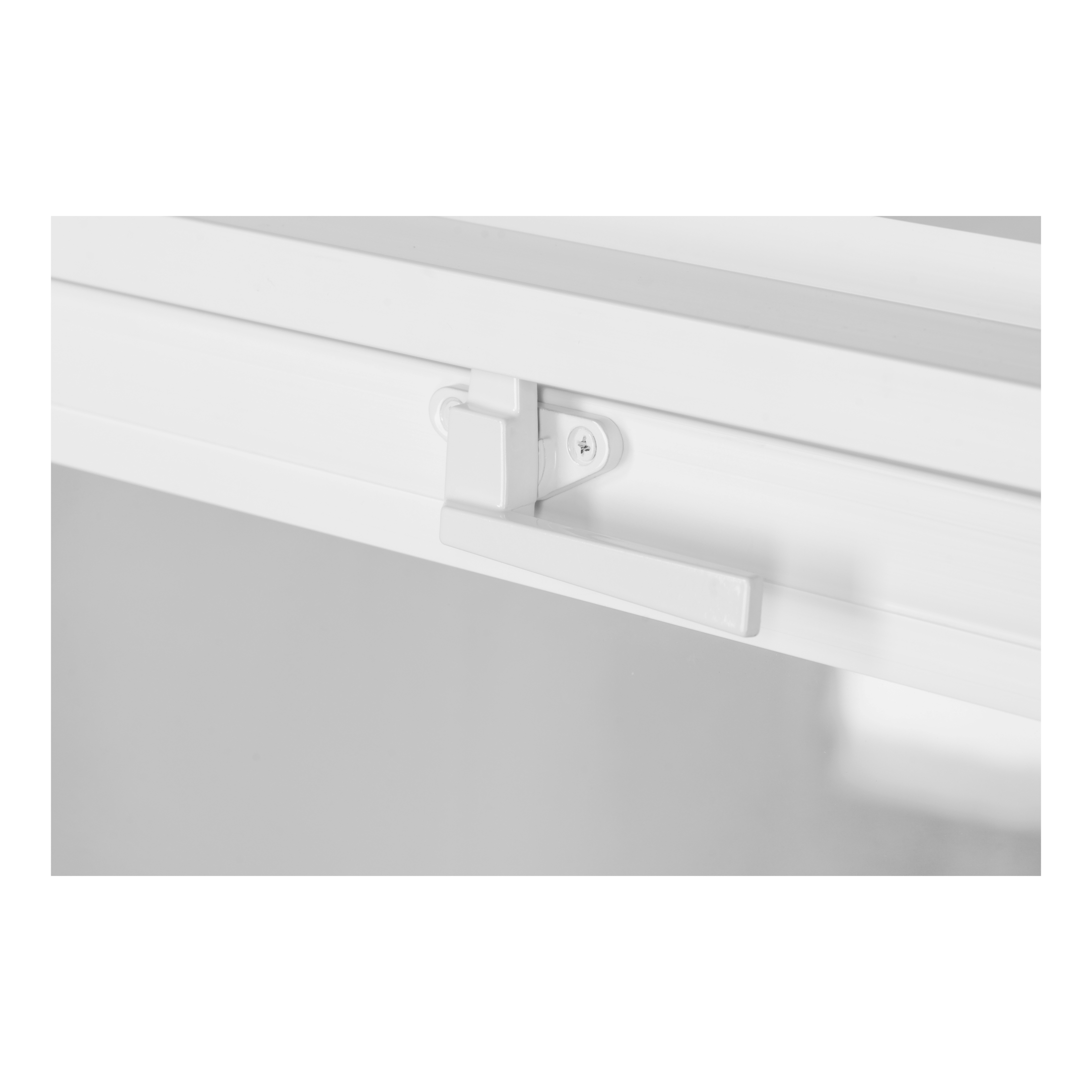 46 in. x 20 in. White Vinyl Single-Pane Utility Hopper Window with Screen