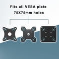 thumbnail image 4 of Universal Monitor VESA Mount Adapter for Non-VESA 13-27 inch Computer Monitors Tablets iPad VESA Mounting Arm Stand Bracket Kit 75X75mm…, 4 of 6