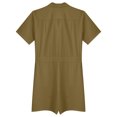 thumbnail image 6 of Sxiwei Men's Short Sleeve One Piece Turn-down Collar Zip-Front Overall with Pocket Jumpsuit Khaki 3XL, 6 of 6
