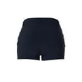 thumbnail image 4 of Made by Olivia Women's Solid Cuffed Hem Mid Rise Shorts with Back Pockets and Side Fake Pockets, 4 of 5
