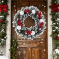 thumbnail image 3 of Darzheoy Christmas Garland 16 inch Artificial Green Plants for Home Decoration Window Door Hanging Wreath Festive Holiday Decor Indoor and Outdoor Setup, 3 of 6