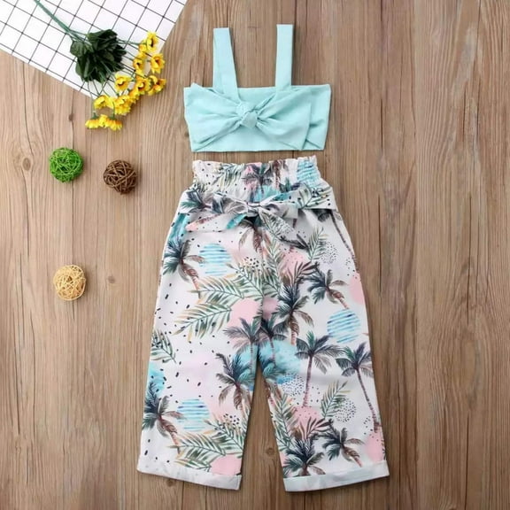 Toddler Kids Baby Girl Clothes Summer Outfits Set - 2 pcs