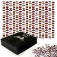 thumbnail image 3 of Ambesonne Chocolate Jigsaw Puzzle Durable Cardboard, Bakery Sweets Patterns, 1000 pcs, Maroon Brown Burgundy, 3 of 6
