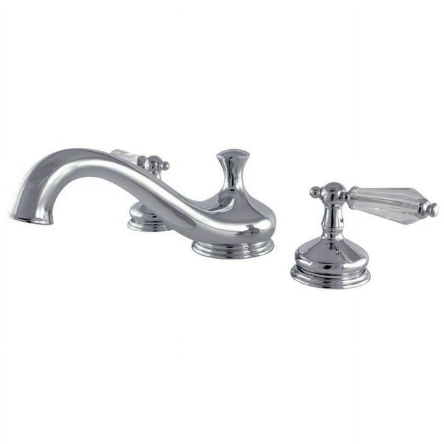 Kingston Brass KS3331WLL Remplisseur de Baignoire Romaine avec Poignée Croisée, Chrome