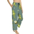 thumbnail image 2 of Haiem Cute Yoga Frogs Women's Pajama Pants Ultra Lightweight Pjs Bottoms Sleepwear Bottom Pants With Pocket Drawstring-Large, 2 of 9