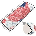 thumbnail image 2 of SKYSONIC USA Map States Runner Rug with Rubber Backing, Patriotic America Non Slip Entryway Rug Runner Washable Soft Area Rug Carpet for Hallway Bedroom Kitchen Decor,2'x6', 2 of 6