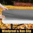thumbnail image 3 of Smiry Rectangle Picnic Tablecloth, Waterproof Wipeable Table Cloth, Washable Elastic Table Cover for Outdoor and Indoor, 24"x48", Grey, 3 of 9