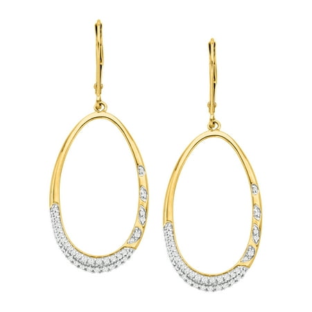 3/8 ct Diamond Drop Earrings in 14kt Gold
