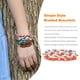thumbnail image 4 of Guardurnaity 3 piezas trenzada estilo resistente al agua cera muñeca conjunto de joyas longitud dama decoración Popular encanto mano cadena playa Ropa, zapatos y accesorios Miscelánea tipo 4 4 Guardurnaity AP010274-04, 4 of 6