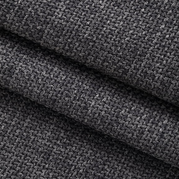 XmhyTop-A Thick Linen Type Upholstery Fabric Coarse Textured Weave Polyester Blend for Sofa Chair Couch Restoration,1 Yard,Dark Grey