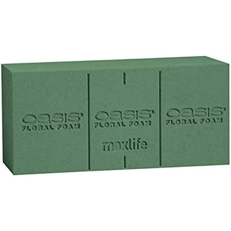 Oasis Instant Standard Floral Foam Bricks - Case of 36 - Maxlife Floral  Foam - Wet Floral Foam Bricks for Flower Arranging