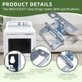 thumbnail image 4 of WE01X25317 Dryer Door Hinge WE01X25317 Door Hinge Fits for GE Hotpoint 4466992 AP6032615 PS11763047 EAP11763047 (Silver 1PC), 4 of 7