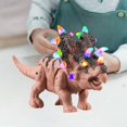 thumbnail image 1 of Simulación de dinosaurio robot con figura de sonidos, regalos de cumpleaños para pequeños Marrón Yotijar dinosaurio robot, 1 of 10