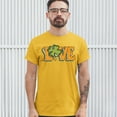 thumbnail image 3 of Tee Hunt Love T-Shirt St. Patrick's Day Clover Irish Shamrock Men's Novelty Shirt, Yellow, Medium, 3 of 5