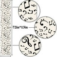 thumbnail image 2 of Linen Musical Notes Table Runner Music Event Birthday Party Wedding Decoration Farmhouse Home Dining Room Kitchen Table Decor (13.8" x 71"), 2 of 5