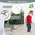 thumbnail image 6 of Gymax Wooden Garden Flower Planter Wagon Plant Bed W/ Wheel Garden Yard Gray, 6 of 10